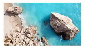 Assorted Furniture: Rocky Cove in White Wooden Frame