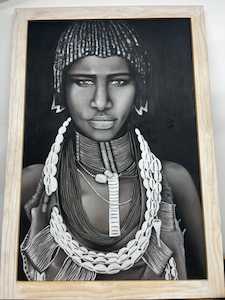 African Tribal Art Framed