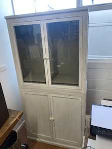 Clearance Furniture: Beach Style Glass Cabinet