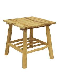 New Arrivals: Recycled Wood Sidetable