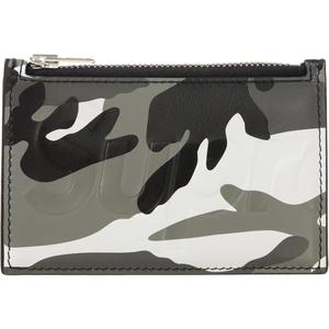 Accessories: Supreme Leather Zip Card Holder Snow 'Camo' (SS25)