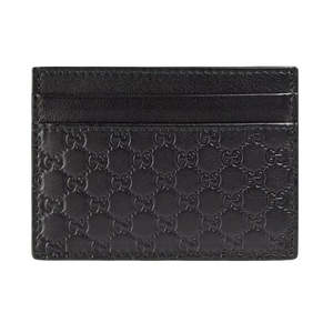 Accessories: Gucci Microguccissima Card Case Black