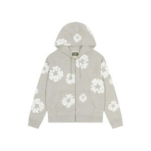 Denim Tears Cotton Wreath Zip Hoodie Grey