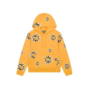 Hoodies Crewnecks: Denim Tears x CPFM Cactus Tears Wreath Hoodie Yellow