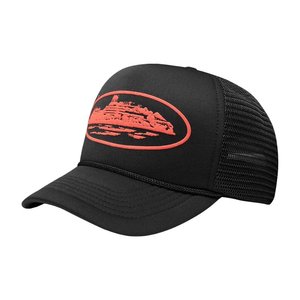 Corteiz Alcatraz Trucker (Black/Red)