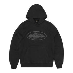 Corteiz: Corteiz Alcatraz V2 Hoodie (Triple Black)