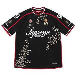 Supreme Floral Soccer Jersey 'Black'