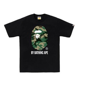 BAPE Woodland Camo By Bathing Ape Tee Black