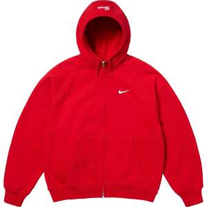 Nike Clothing: Supreme x Nike Zip Up Hooded Sweatshirt 'Red' (SS25)
