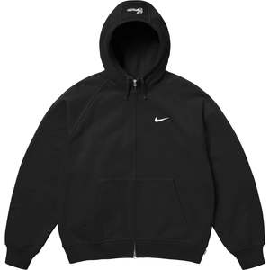 Supreme x Nike Zip Up Hooded Sweatshirt 'Black' (SS25)
