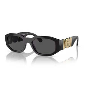 Luxury: Versace Irregular Biggie Sunglasses Black/Black (VE4361)