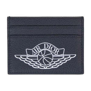 Luxury: Dior x Jordan Wings Card Holder (4 Card Slot) Navy