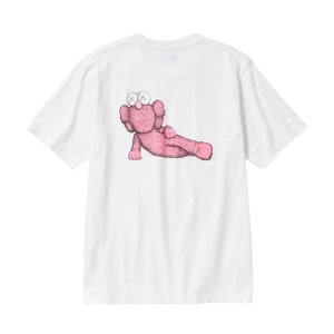KAWS x Uniqlo UT Short Sleeve Graphic T-Shirt (Asia Sizing) (White/Pink)