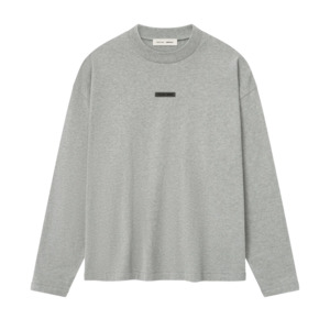 Fear of God Essentials Classic Long Sleeve Tee Concrete Heather