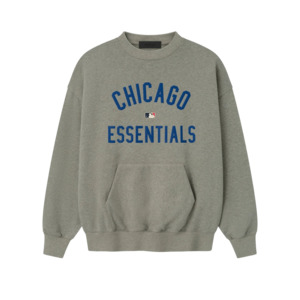 Fear Of God Essentials: Fear of God Essentials Cubs Sport Crewneck Concrete Heather