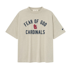 Fear of God Essentials Cardinals 90s Tee Heather Stone