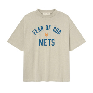 Fear of God Essentials Mets 90s Tee Heather Stone