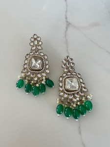 Products: Hania Green Earrings Inayat By AV