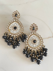 Reva Earrings - Black Inayat By AV