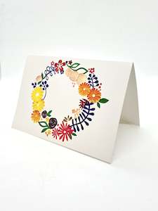 Tinch: Card - Floral Composition - Wreath