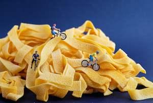 Art: "Pappardelle Run" Canvas Print - 120cm x 80cm