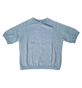 Cotton/Merino blend "Hansa" Tee - Sky