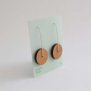 Gwyneth Hulse Design: Matai Disc Earrings - Black