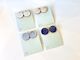 Statement Studs - Soft Grey