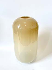 Matthew Hall Glass: Oversize Handblown Glass Vase - Weimaraner Opal