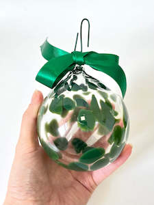 Matthew Hall Glass: Handblown Glass Bauble - Dark Green