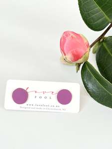 Dot Stud Earrings - Mallow