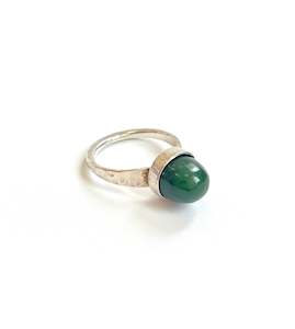 Rings: NZ Jade & Stirling silver ‘Bump Ring’ (RI-BU1)