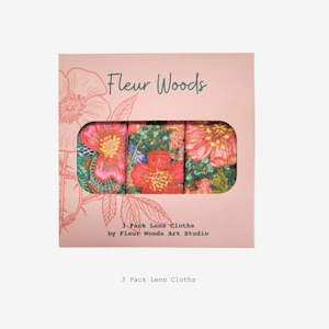 'Wild Roses' Lens Cloths (Pack of 3)