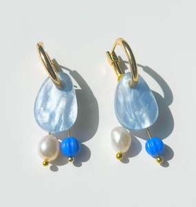 Earrings: Chloe Earrings - Ocean
