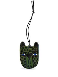 Cheetah Face Dark Green - Ceramic Decoration by Studio Soph