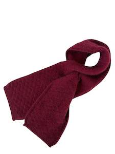 Scarves: Dash Possum Merino Keyhole Scarf - Pinot