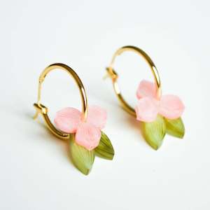 Jewellery Earrings Dangles: Meadow Earrings - Coral