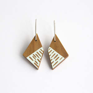 Gwyneth Hulse Design: Dash Earrings - White