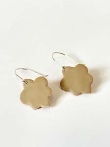 Lovefool Jewellery: Fleur de Lis Earrings - Sand