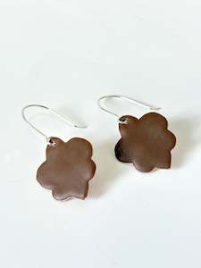 Fleur de Lis Earrings - Brown