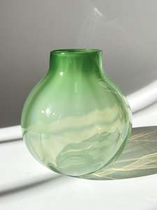 Handblown Glass "Dodici" Vase - British Racing Green