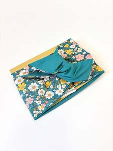 Products: Girlband - Teal Floral Daisies / Teal