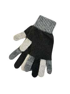 Tempo Possum Merino Gloves - Charcoal