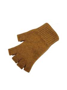 Possum Merino Open Fingered Glove - Gold
