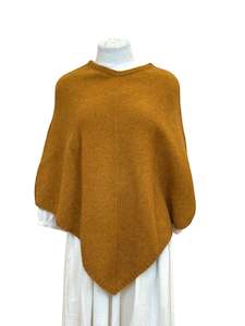 Scarves: Possum Merino Poncho - Gold