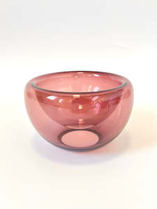 Matthew Hall Glass: Handblown Glass Mini "Fulvio" Bowl - Aubergine