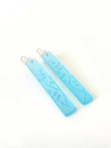 Rātā Vine Drop Earrings - Light Blue