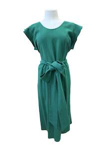 Dare Darla: "Mollie" Dress - Emerald Linen