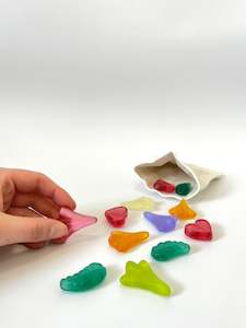 "Lolly Bag & Mixed Lollies" in Porcelain & Glass