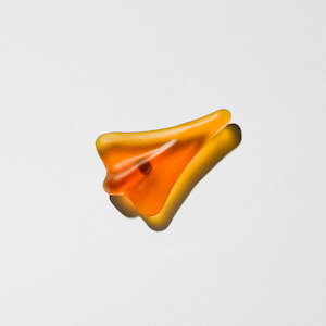Simon Lewis Wards: "Jumbo Jetplane" in Glass - Orange